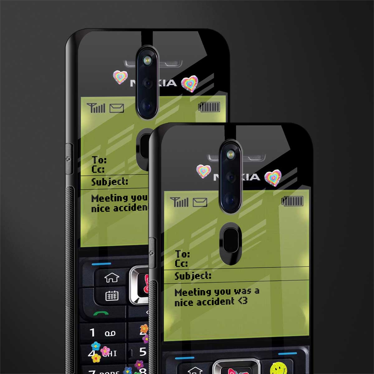 nokia vintage glass case for oppo f11 pro image-2