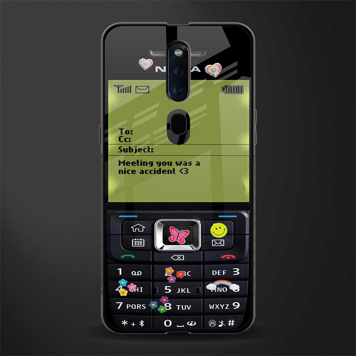 nokia vintage glass case for oppo f11 pro image