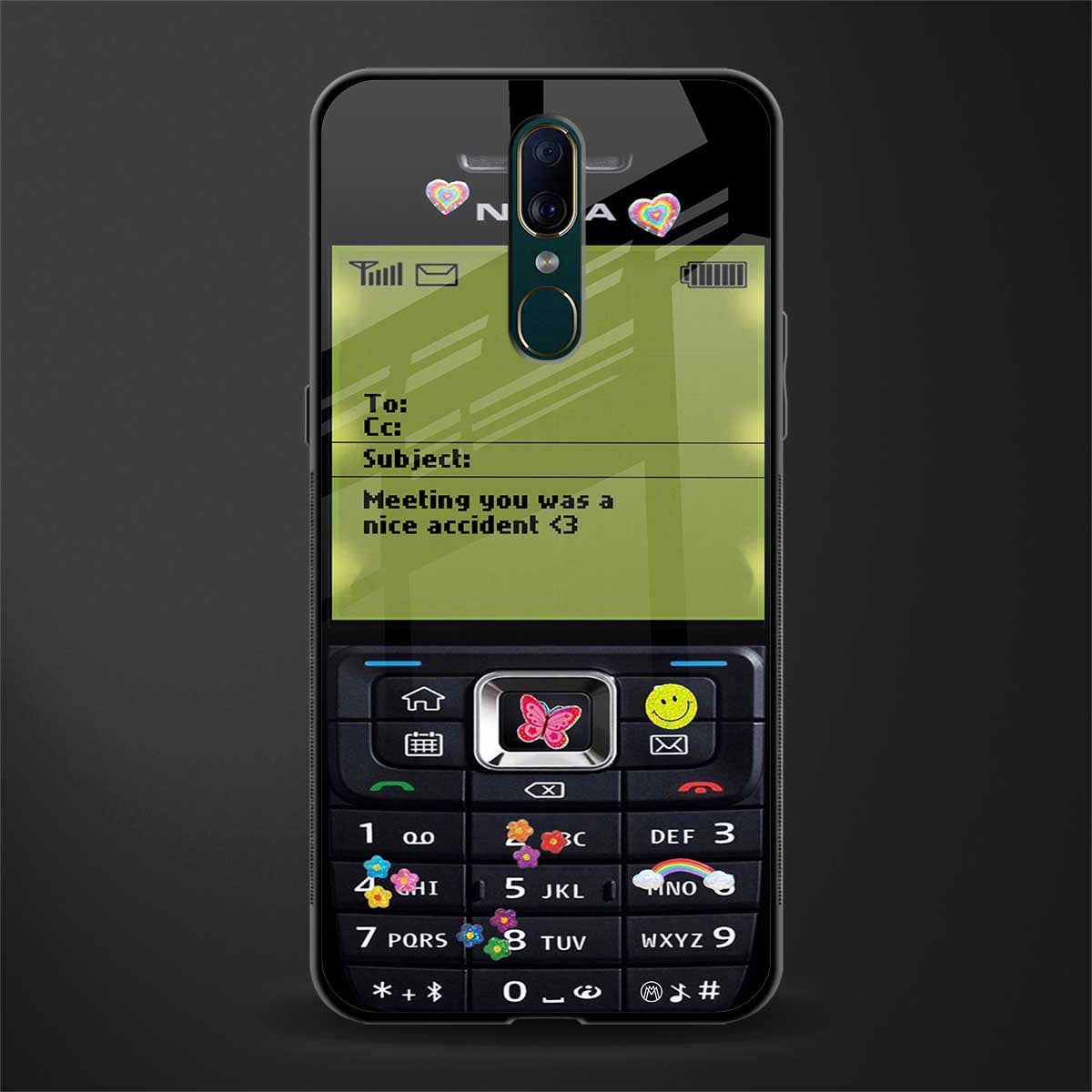 nokia vintage glass case for oppo a9 image