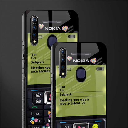 nokia vintage glass case for vivo z1 pro image-2