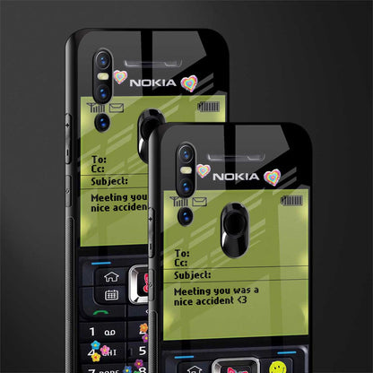 nokia vintage glass case for vivo v15 image-2