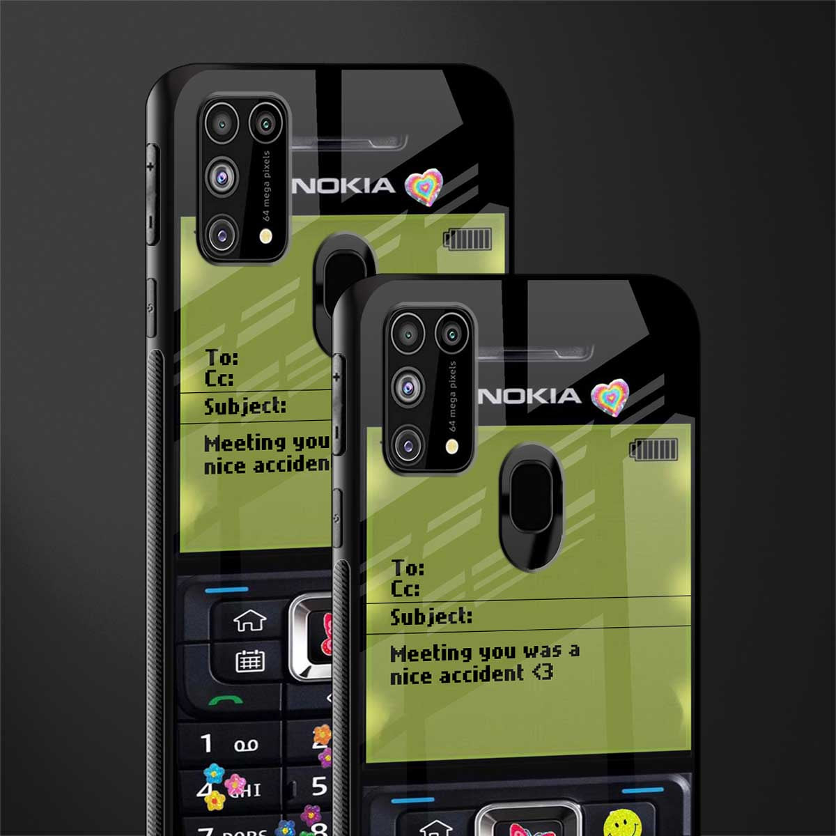 nokia vintage glass case for samsung galaxy f41 image-2