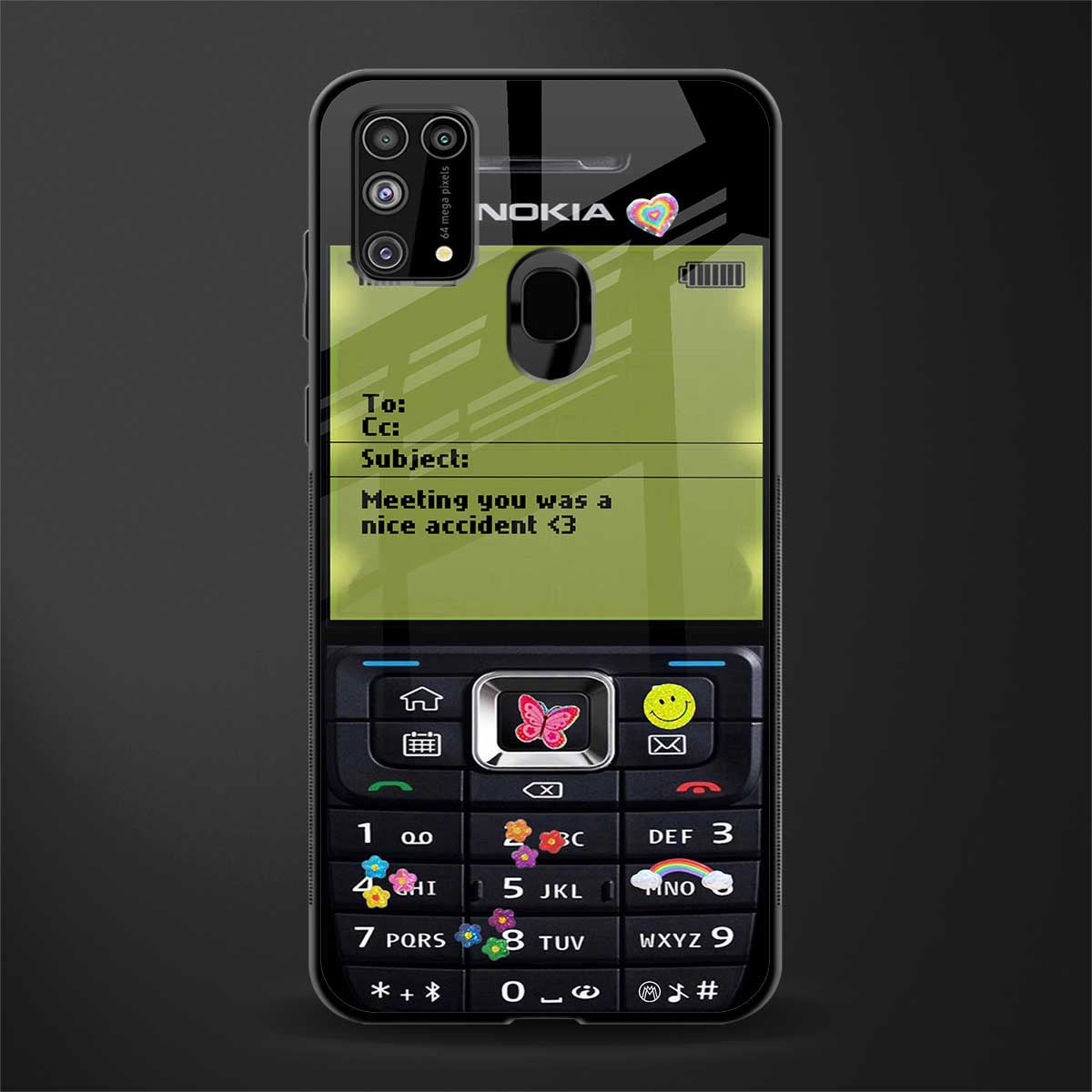 nokia vintage glass case for samsung galaxy f41 image
