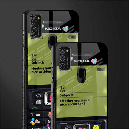 nokia vintage glass case for samsung galaxy m30s image-2