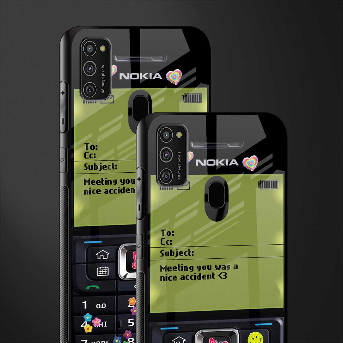 nokia vintage glass case for samsung galaxy m21 image-2