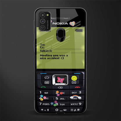 nokia vintage glass case for samsung galaxy m21 image