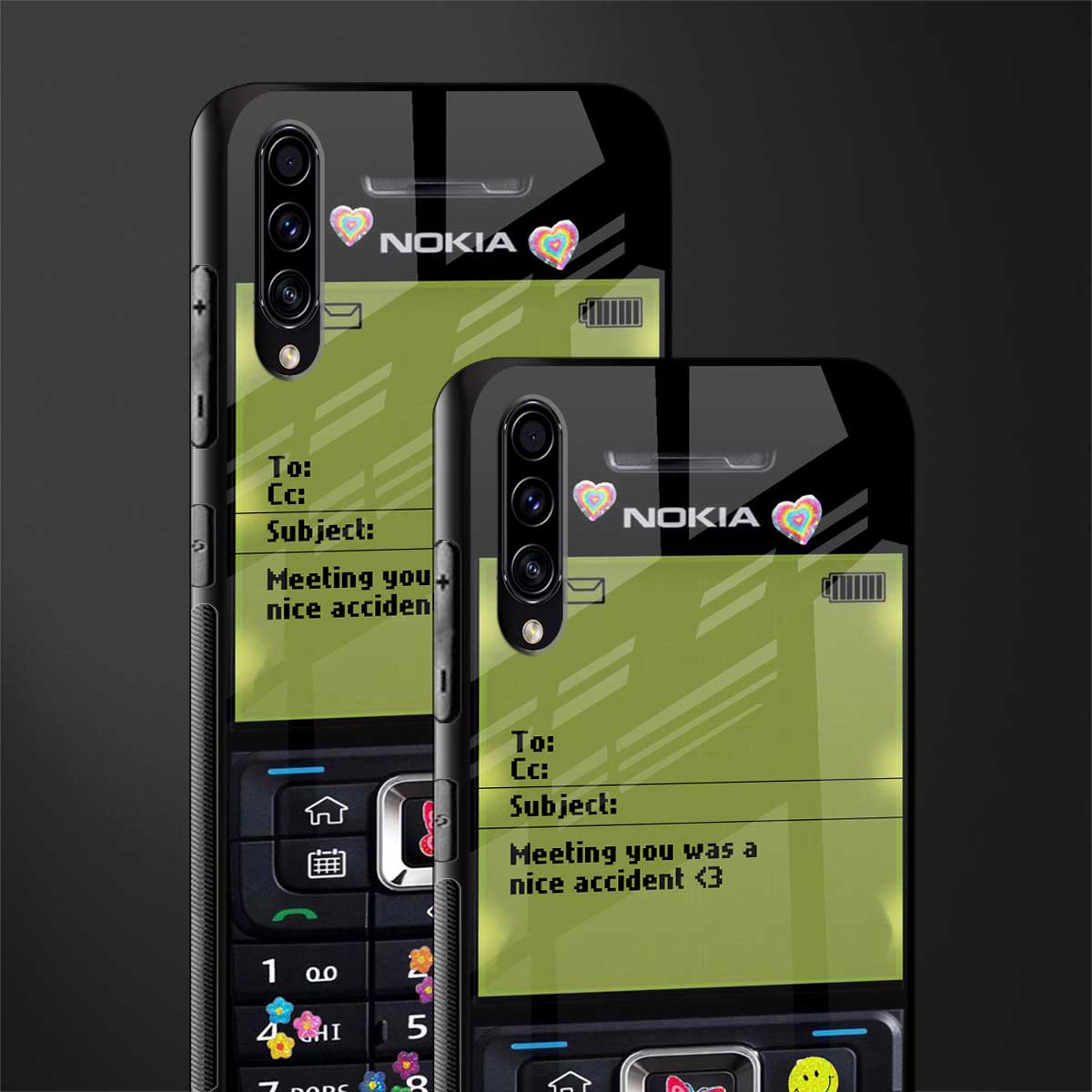 nokia vintage glass case for samsung galaxy a50s image-2