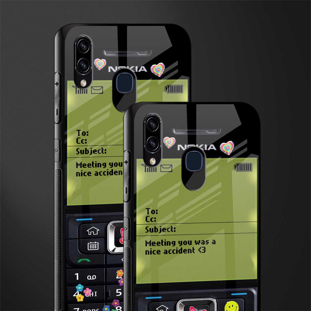 nokia vintage glass case for samsung galaxy a20 image-2