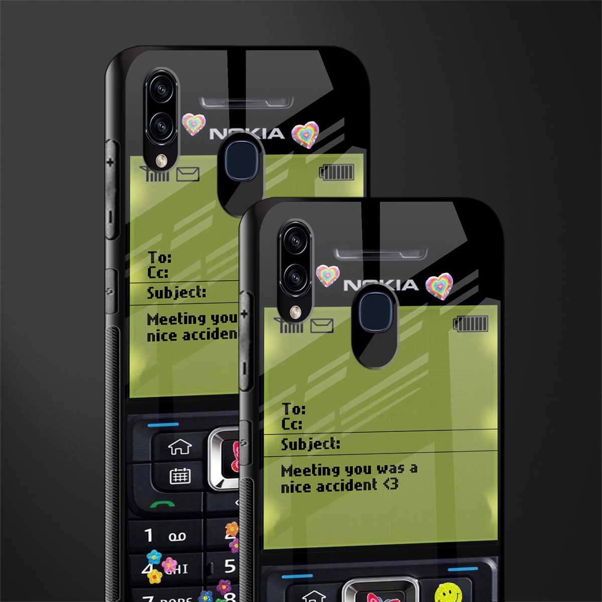 nokia vintage glass case for samsung galaxy m10s image-2