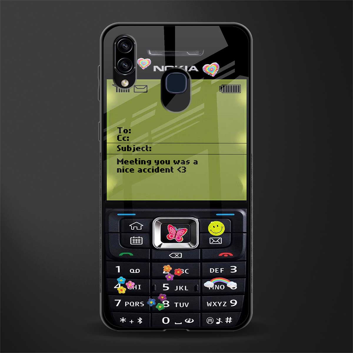 nokia vintage glass case for samsung galaxy m10s image