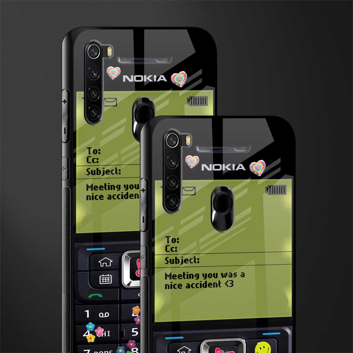 nokia vintage glass case for redmi note 8 image-2