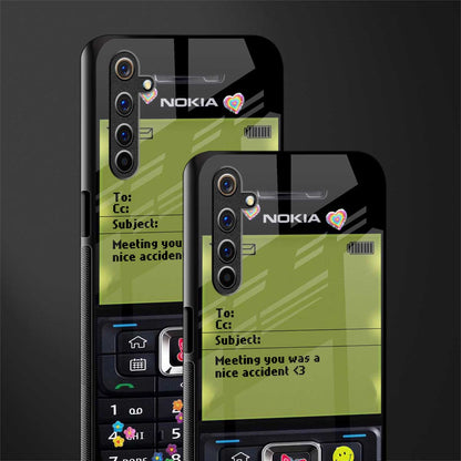 nokia vintage glass case for realme 6i image-2