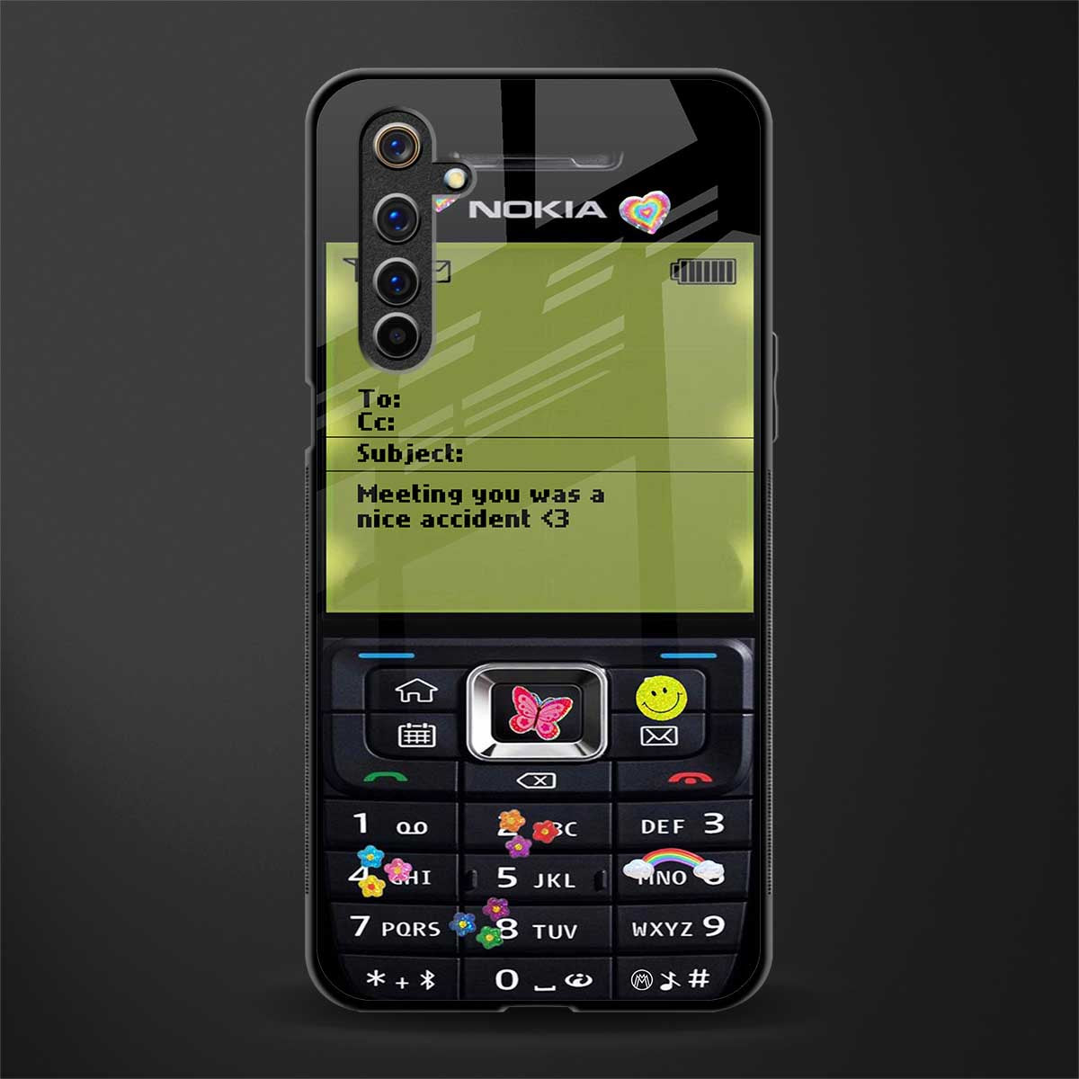 nokia vintage glass case for realme 6i image