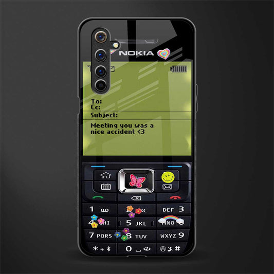nokia vintage glass case for realme 6i image
