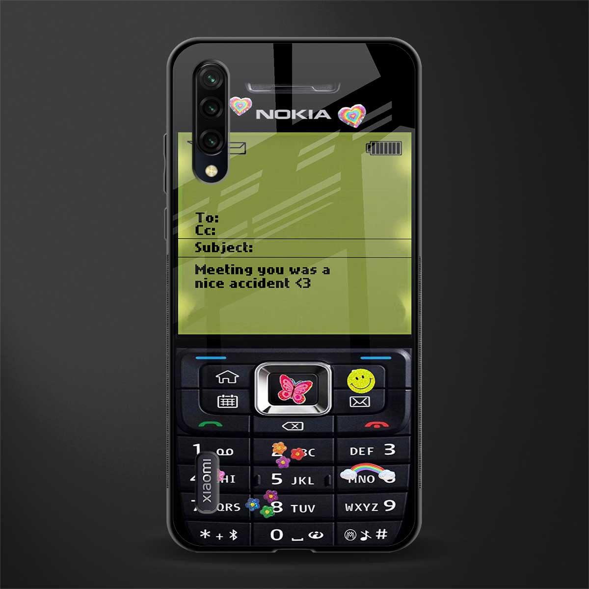 nokia vintage glass case for mi a3 redmi a3 image