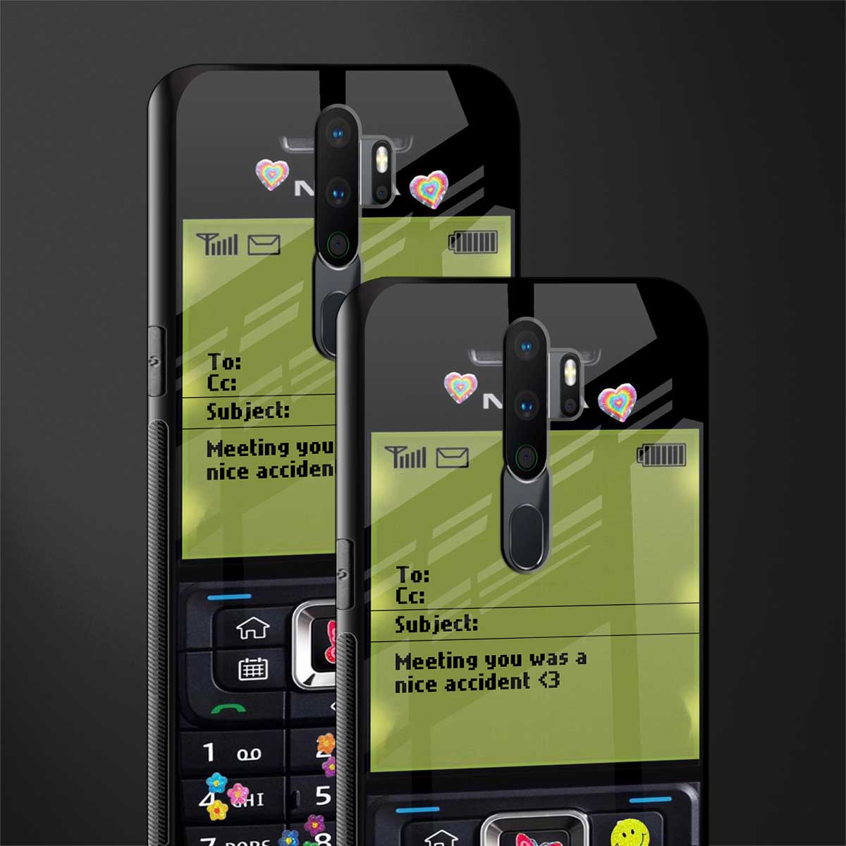 nokia vintage glass case for oppo a5 2020 image-2
