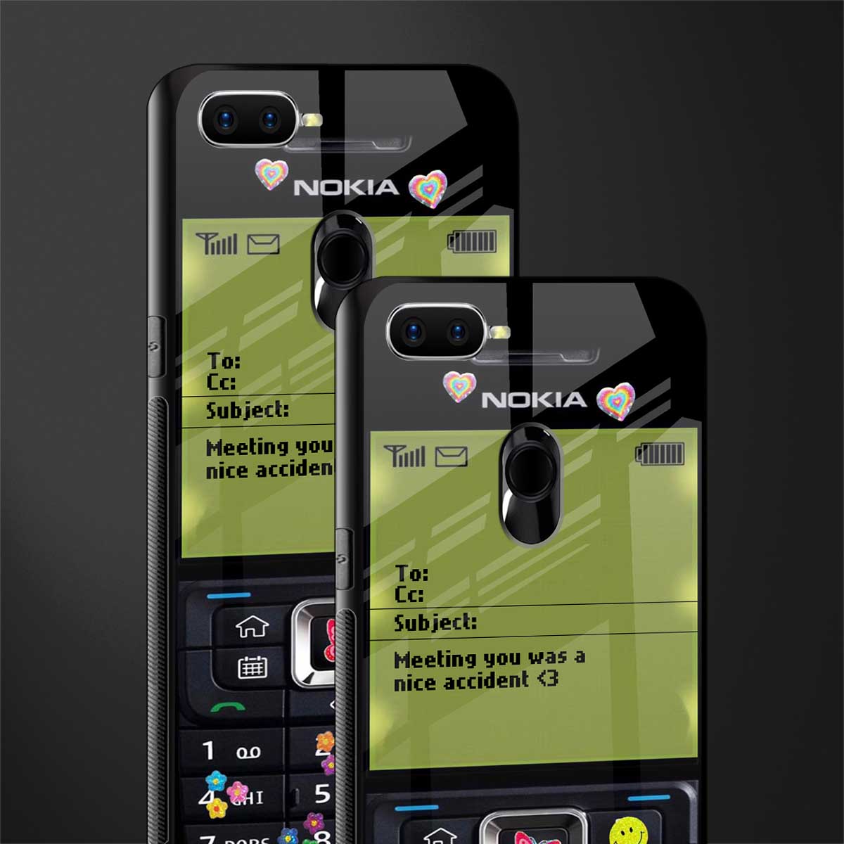 nokia vintage glass case for oppo a7 image-2