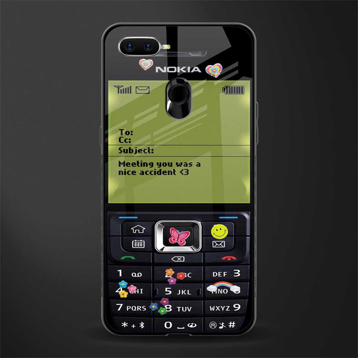 nokia vintage glass case for oppo a5s image