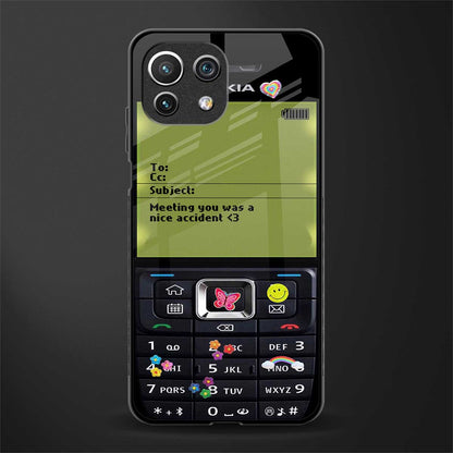 nokia vintage glass case for mi 11 lite image