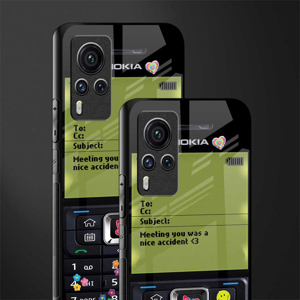 nokia vintage glass case for vivo x60 pro image-2