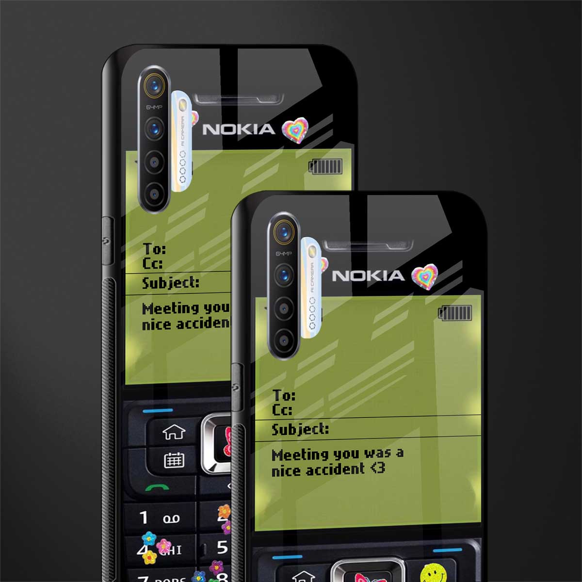 nokia vintage glass case for realme xt image-2