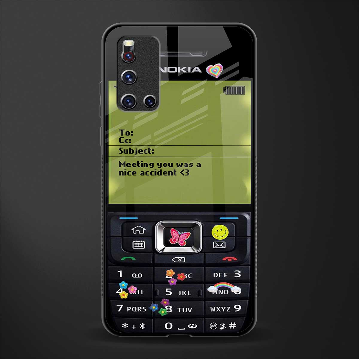 nokia vintage glass case for vivo v19 image