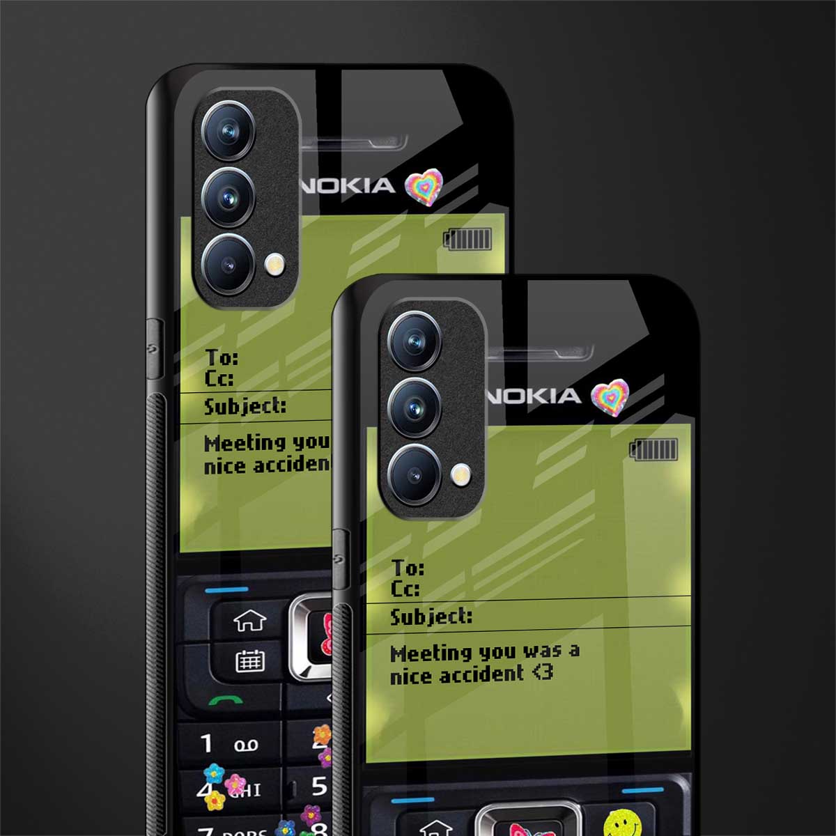 nokia vintage glass case for oppo f19 image-2