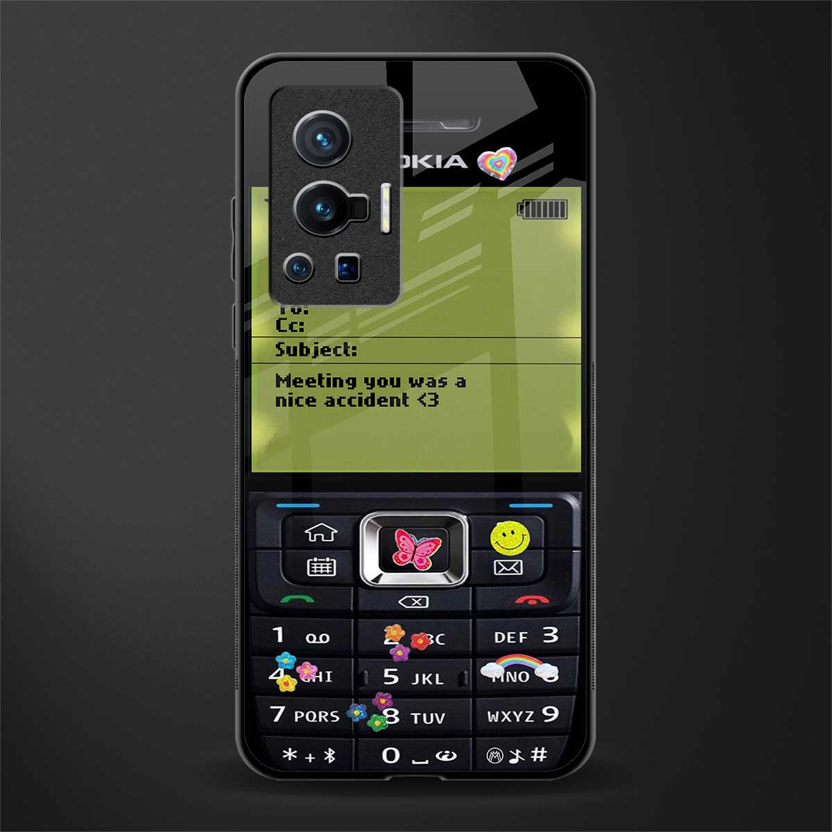 nokia vintage glass case for vivo x70 pro image