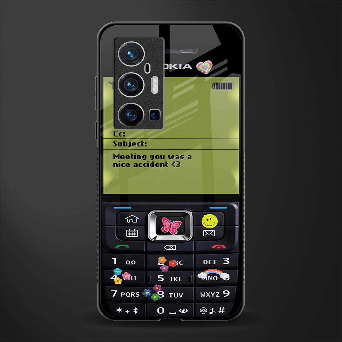 nokia vintage glass case for vivo x70 pro plus image