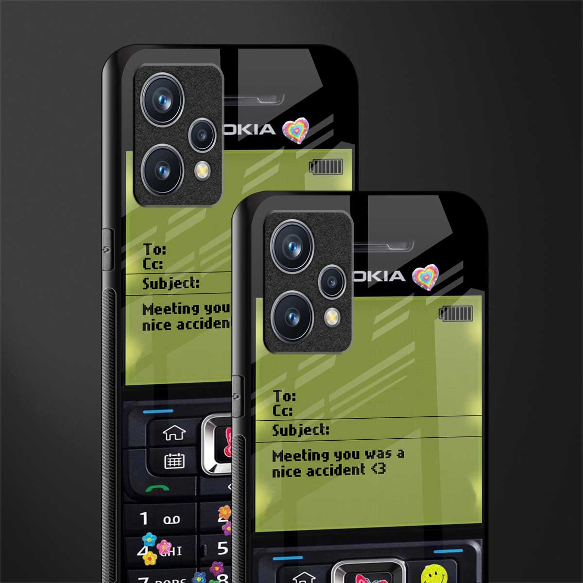 nokia vintage glass case for realme 9 4g image-2