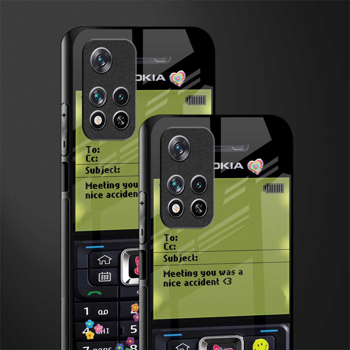 nokia vintage glass case for poco m4 pro 5g image-2