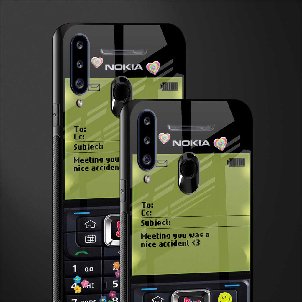 nokia vintage glass case for samsung galaxy a20s image-2