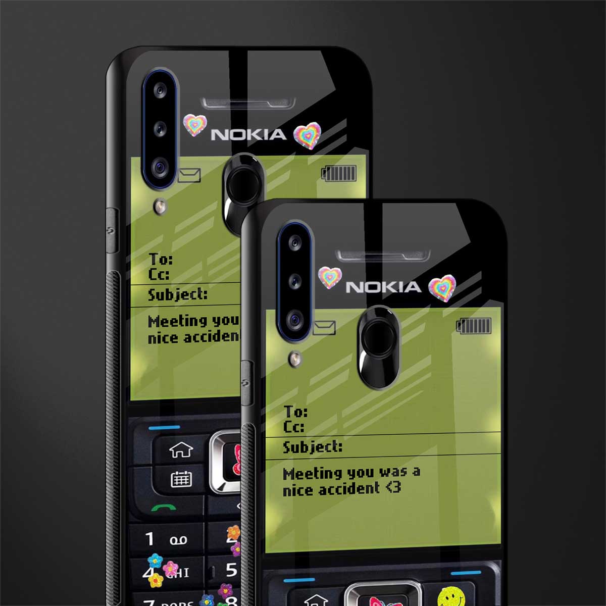 nokia vintage glass case for samsung galaxy a20s image-2