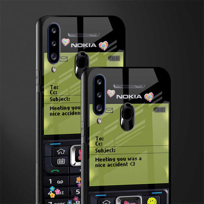 nokia vintage glass case for samsung galaxy a20s image-2
