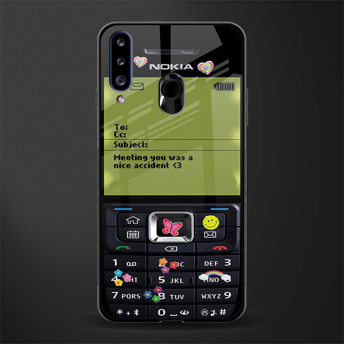 nokia vintage glass case for samsung galaxy a20s image