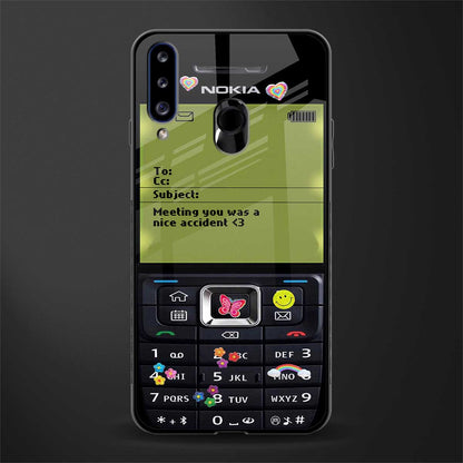 nokia vintage glass case for samsung galaxy a20s image