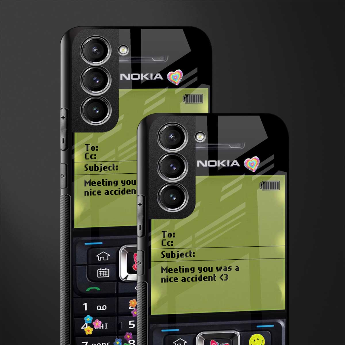 nokia vintage glass case for samsung galaxy s21 plus image-2