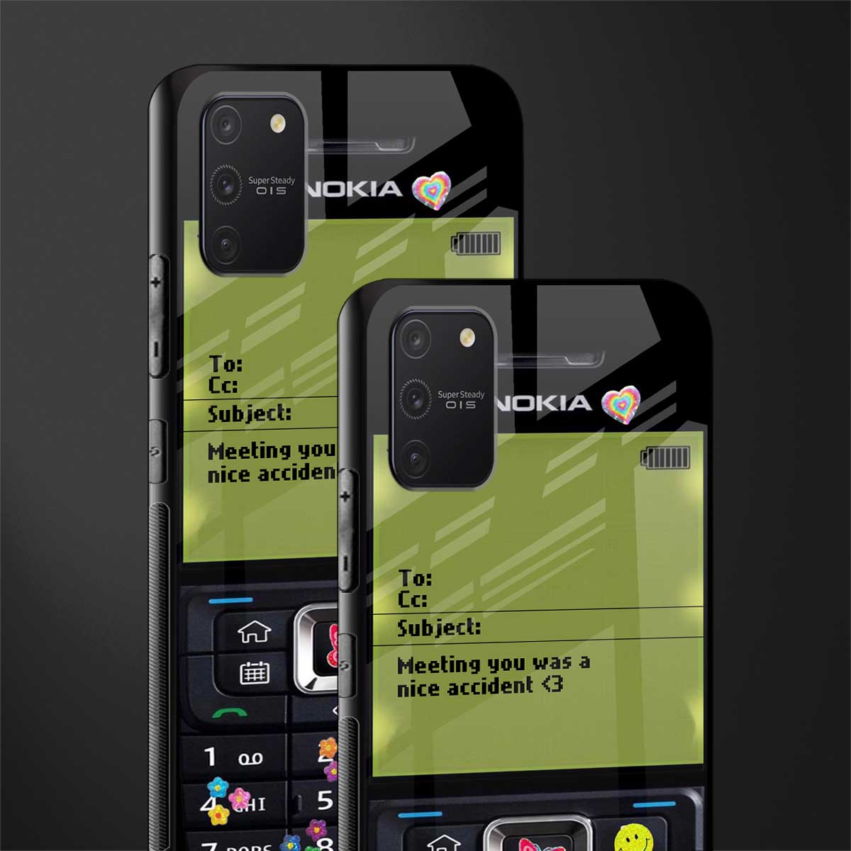 nokia vintage glass case for samsung galaxy a91 image-2