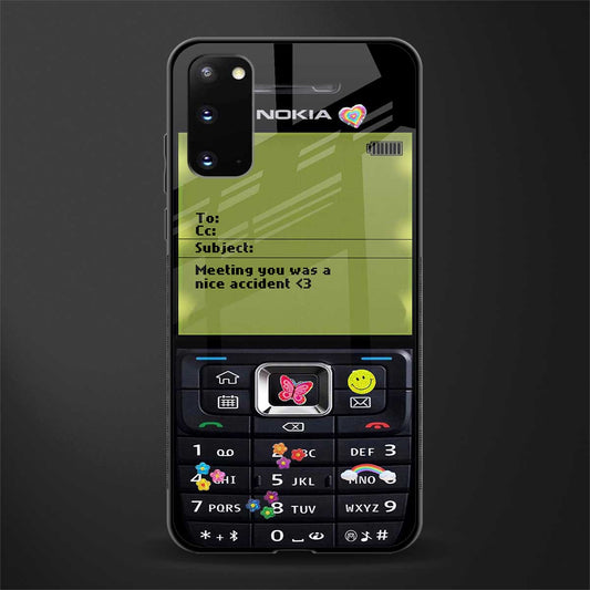 nokia vintage glass case for samsung galaxy s20 image