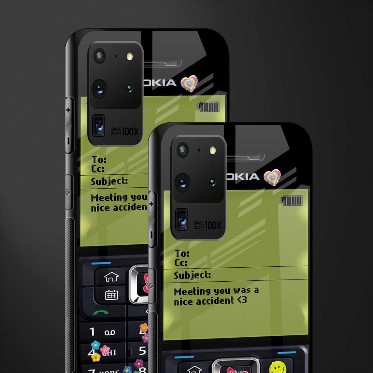 nokia vintage glass case for samsung galaxy s20 ultra image-2