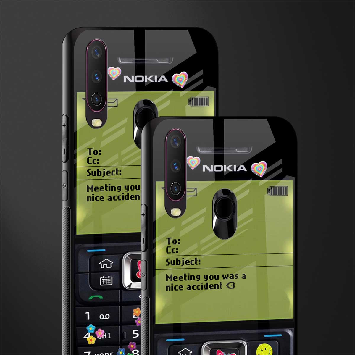 nokia vintage glass case for vivo y15 image-2