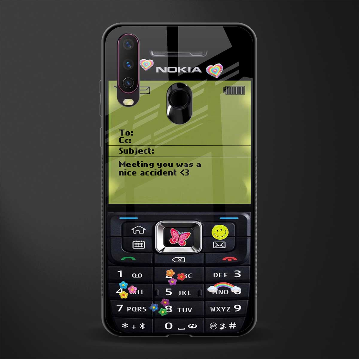 nokia vintage glass case for vivo y12 image