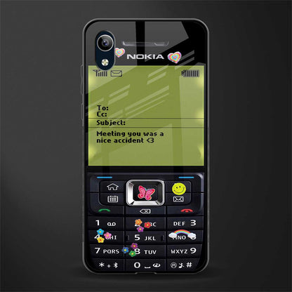 nokia vintage glass case for vivo y1s without fingerprint image