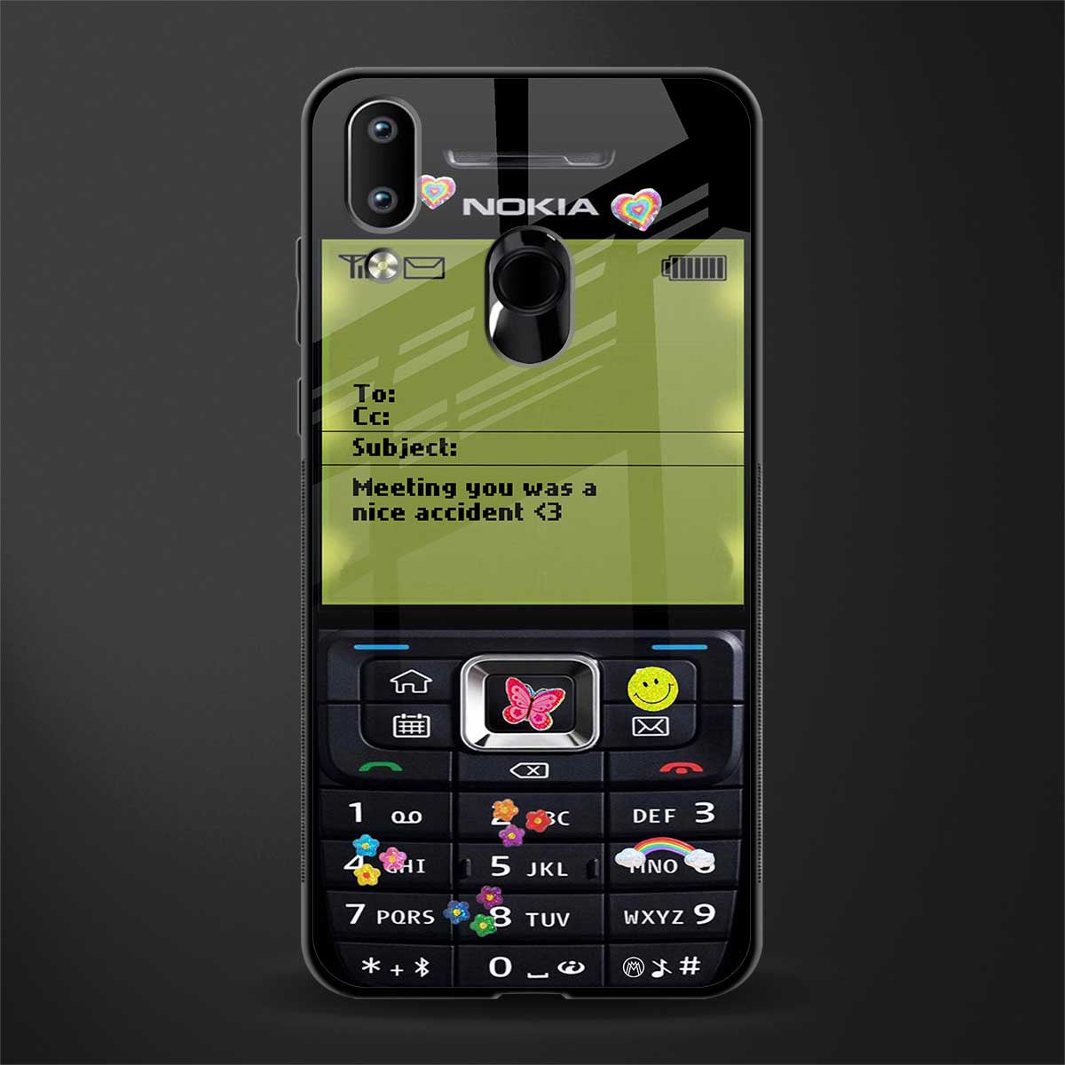 nokia vintage glass case for vivo y91 image