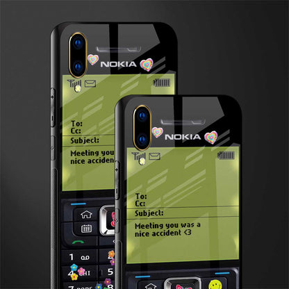 nokia vintage glass case for vivo v11 pro image-2