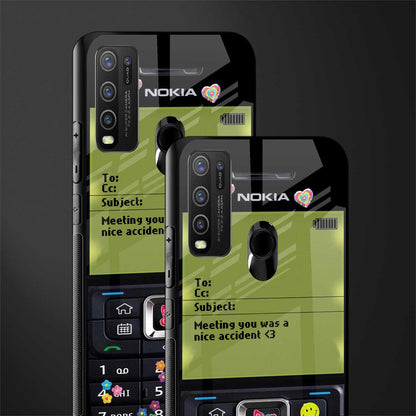 nokia vintage glass case for vivo y50 image-2