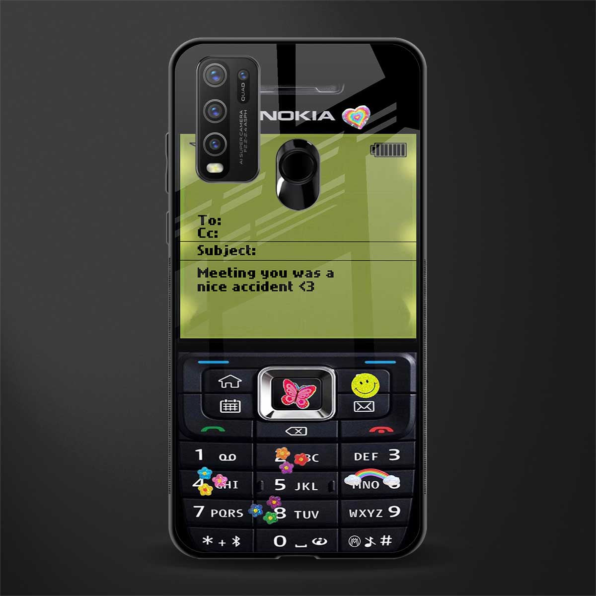 nokia vintage glass case for vivo y50 image