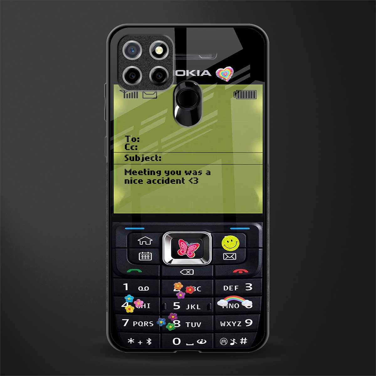 nokia vintage glass case for realme narzo 30a image
