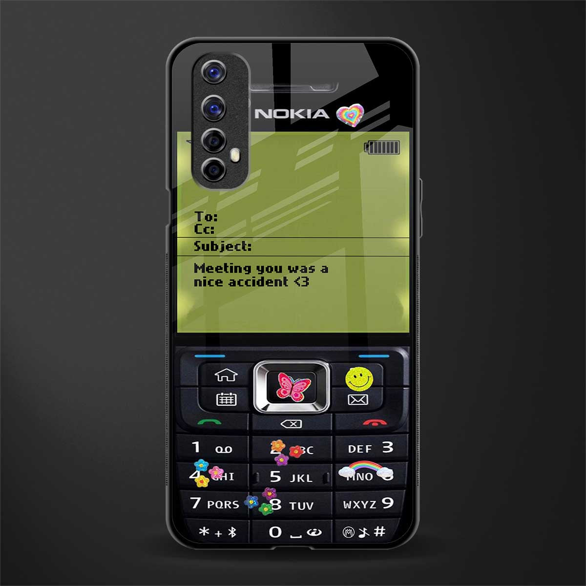 nokia vintage glass case for realme 7 image