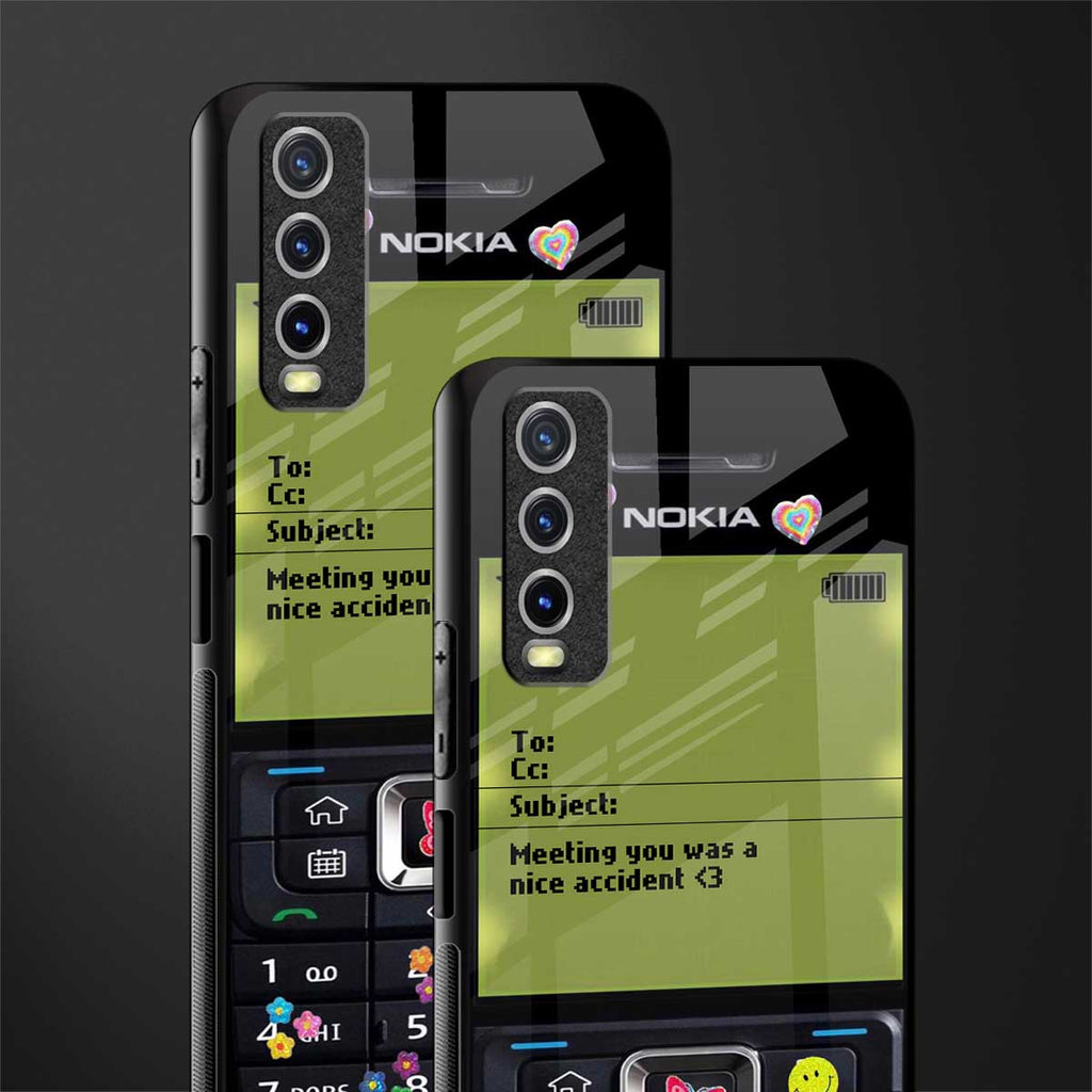 nokia vintage glass case for vivo y12s image-2